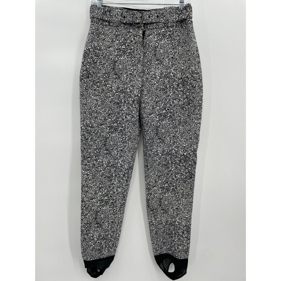 HEAD Vintage VTG 1990s Geometric Snow Ski Stirrup Pants Size 8 - Picture 1 of 6